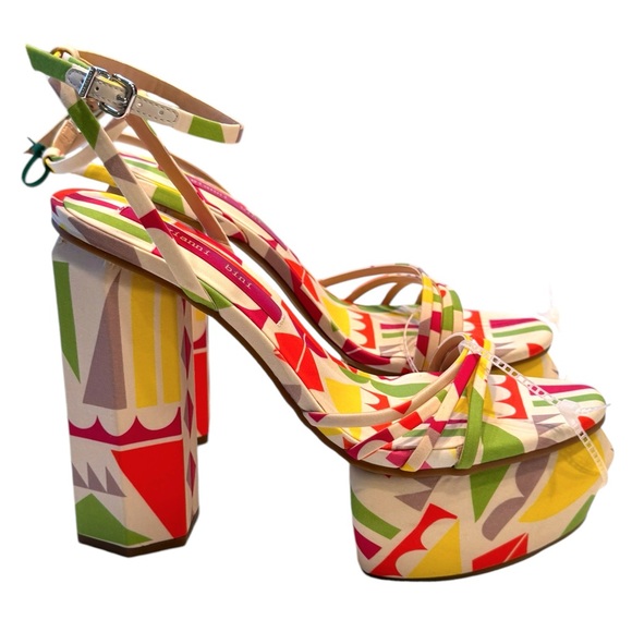 Gianni Bini PARRISH GEO PRINT Strappy Platform Sandal - Picture 9 of 14
